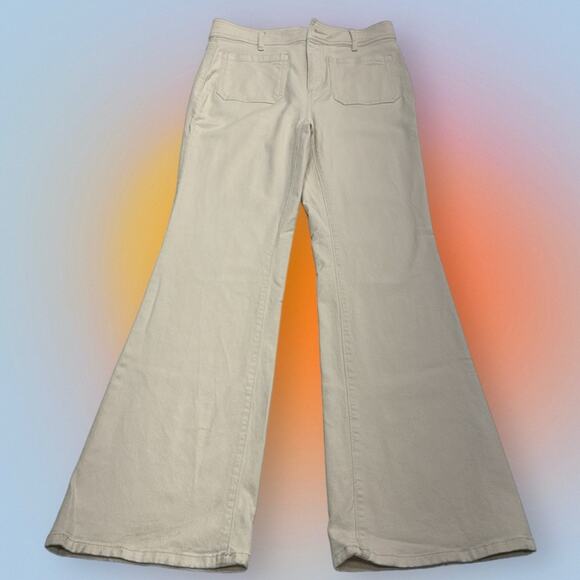 LOFT Women's Boot Cut Jeans - Cream - Picture 2 of 4